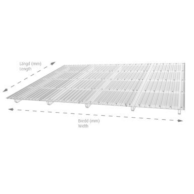 Slik monteres produktet som plasttak