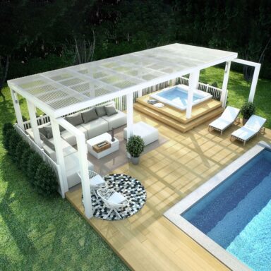 Halle Polar transparent gangbart plasttak, en tidløs klassiker