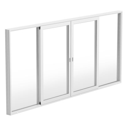 FASAD 4-DELT 2-SKYVEDØRER 2 FAST DEL