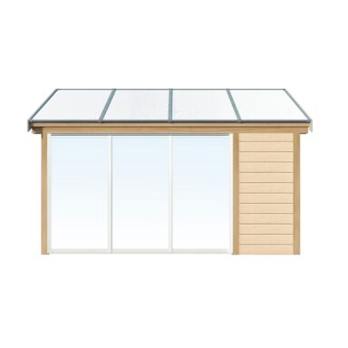 3-delt glassparti – fast hagestuesystemer