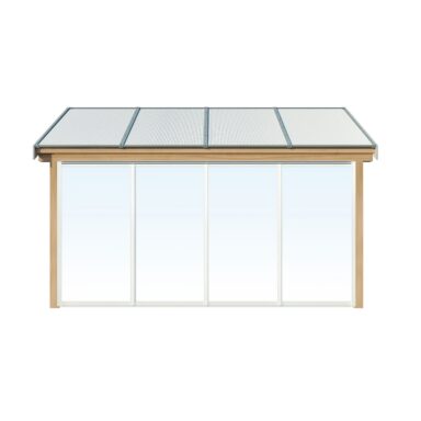 4-delt glassparti – fast hagestuesystemer