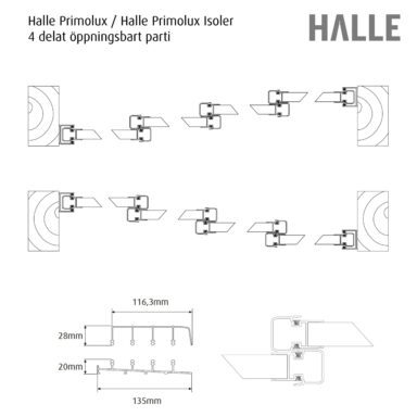 uterumsparti halle teckning montering
