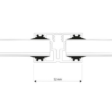 Bærende profil med mål for kanalplasttak