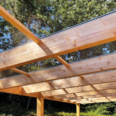 PC-Tak av polykarbonat med aluminiumsprofiler