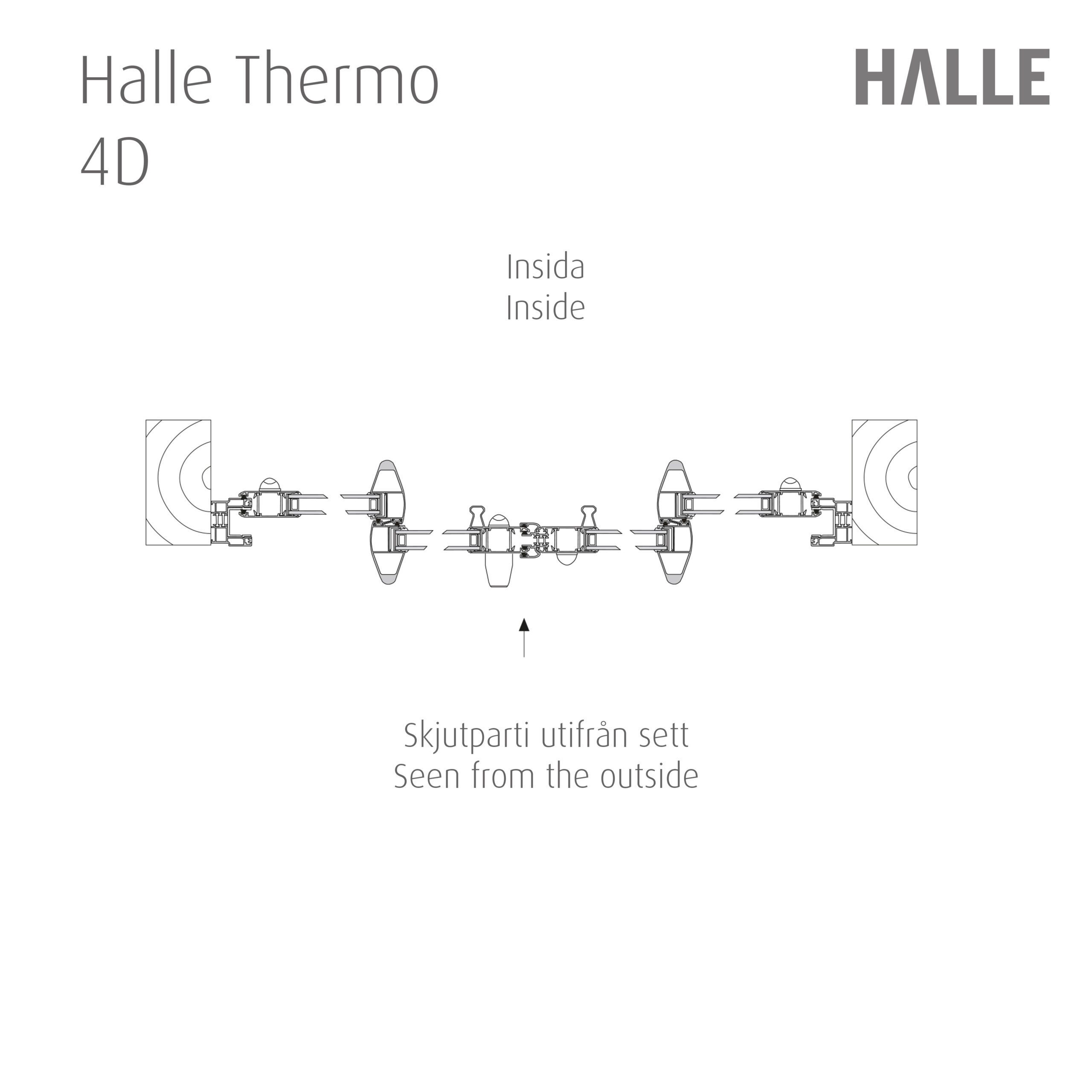 HALLE THERMO - SKYVEPARTI 4-DELT 2-SPOR UNIKE MÅLINGER - Bilde 14